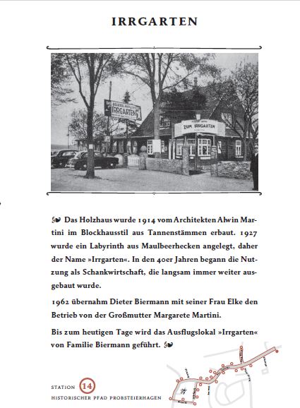 Historischer Pfad in Probsteierhagen - Punkt 14 ist der Irrgarten
